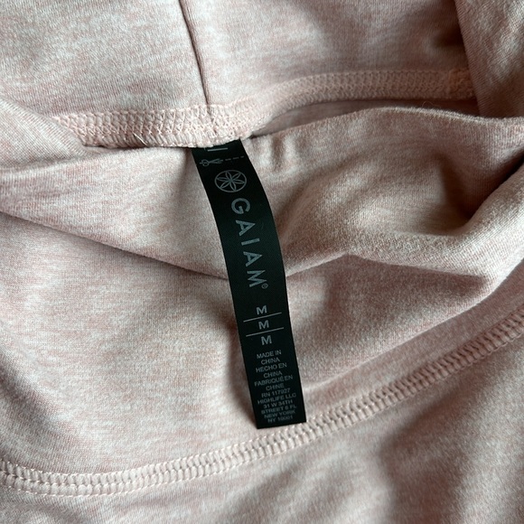 Gaiam Dusty Pink Sweatshirt with Cowl Neck Size Medium - Picture 6 of 6